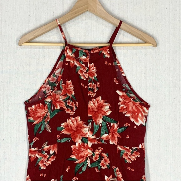 Entro~Women’s Sleeveless Jumpsuit~Cropped Wide‎ Leg~Hawaiian/Tropical Print~Sz M - Picture 7 of 11